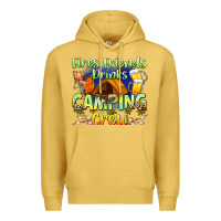 Antique Gold fires friends drinks camping crew Premium Hoodie - Zillion Design Studio
