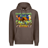 Coffee fires friends drinks camping crew Premium Hoodie - Zillion Design Studio