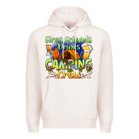Pale Pink fires friends drinks camping crew Premium Hoodie - Zillion Design Studio