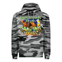 Slate Camo fires friends drinks camping crew Premium Hoodie - Zillion Design Studio