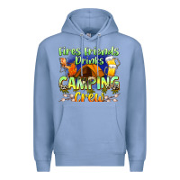 Colony Blue fires friends drinks camping crew Premium Hoodie - Zillion Design Studio