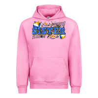 Fuchsia Pink sister volleyball Urban Hoodie - Zillion Design Studio