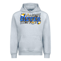 Heather Grey sister volleyball Urban Hoodie - Zillion Design Studio