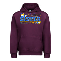 Mauve Wine sister volleyball Urban Hoodie - Zillion Design Studio