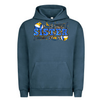 Pigment Midnight Navy sister volleyball Urban Hoodie - Zillion Design Studio