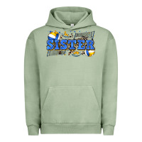 Pigment Oil Green sister volleyball Urban Hoodie - Zillion Design Studio