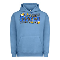 Pigment Pebble Blue sister volleyball Urban Hoodie - Zillion Design Studio