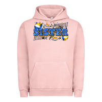 Pigment Salmon sister volleyball Urban Hoodie - Zillion Design Studio