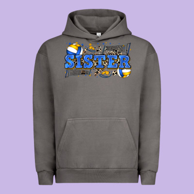 Sister Volleyball Urban Hoodie Designed By Zillion Design Studio