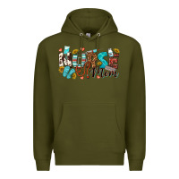 Army Green nurse mom Premium Hoodie - texasbilliewilder