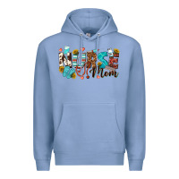 Colony Blue nurse mom Premium Hoodie - texasbilliewilder