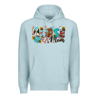 Blue Mist nurse mom Premium Hoodie - texasbilliewilder