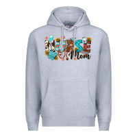 Heather Grey nurse mom Premium Hoodie - texasbilliewilder