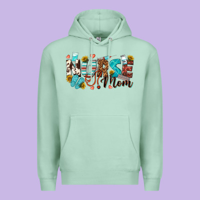 Nurse Mom Premium Hoodie Designed By Texasbilliewilder