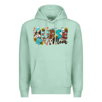 Seafoam nurse mom Premium Hoodie - texasbilliewilder