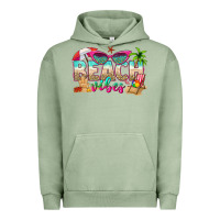 Pigment Oil Green beach vibes Urban Hoodie - texasbilliewilder