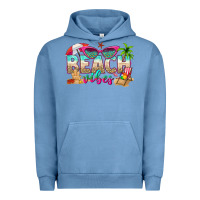 Pigment Pebble Blue beach vibes Urban Hoodie - texasbilliewilder