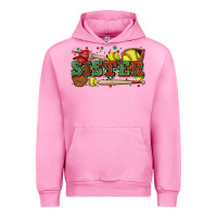 Fuchsia Pink sister softball Urban Hoodie - Zillion Design Studio