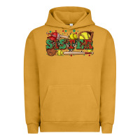 Pigment Peanut Butter sister softball Urban Hoodie - Zillion Design Studio