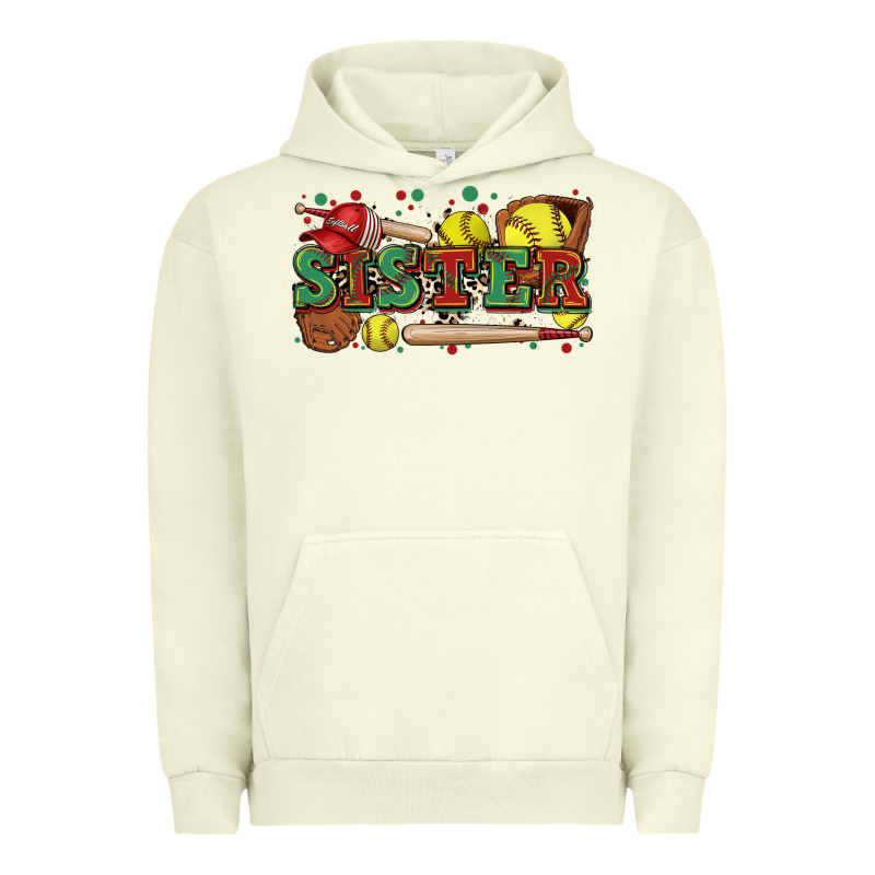 Sister Softball Urban Hoodie by Zillion Design Studio | Teevron