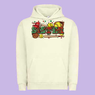 Sister Softball Urban Hoodie Designed By Zillion Design Studio