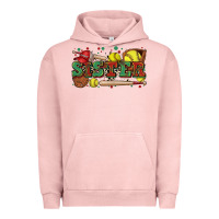 Pigment Salmon sister softball Urban Hoodie - Zillion Design Studio