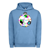 Pigment Pebble Blue Christmas soccer Urban Hoodie - RanaPortraitStore