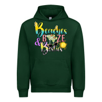 Forest Green beaches booze and besties tbw Urban Hoodie - texasbilliewilder
