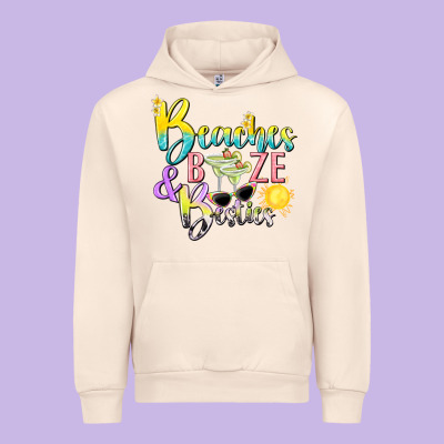 Beaches Booze And Besties Tbw Urban Hoodie Designed By Texasbilliewilder