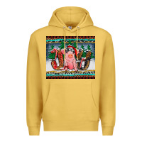 Antique Gold joy pig Premium Hoodie - RanaPortraitStore