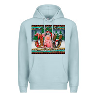 Blue Mist joy pig Premium Hoodie - RanaPortraitStore
