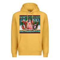 Mustard joy pig Premium Hoodie - RanaPortraitStore