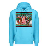 Ocean Blue joy pig Premium Hoodie - RanaPortraitStore