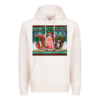 Pale Pink joy pig Premium Hoodie - RanaPortraitStore