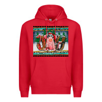 Red joy pig Premium Hoodie - RanaPortraitStore