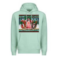 Seafoam joy pig Premium Hoodie - RanaPortraitStore
