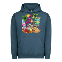 Pigment Midnight Navy beach gnome Urban Hoodie - texasbilliewilder