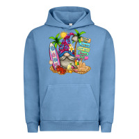 Pigment Pebble Blue beach gnome Urban Hoodie - texasbilliewilder