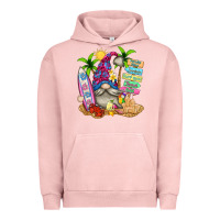 Pigment Salmon beach gnome Urban Hoodie - texasbilliewilder