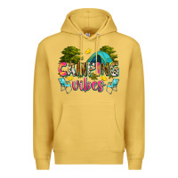 Antique Gold camping vibes Premium Hoodie - Zillion Design Studio