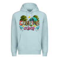 Blue Mist camping vibes Premium Hoodie - Zillion Design Studio