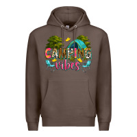 Coffee camping vibes Premium Hoodie - Zillion Design Studio