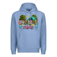 Colony Blue camping vibes Premium Hoodie - Zillion Design Studio