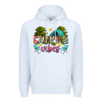 White camping vibes Premium Hoodie - Zillion Design Studio