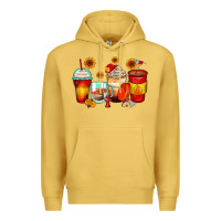 Antique Gold firefighter coffee cups Premium Hoodie - Zillion Design Studio