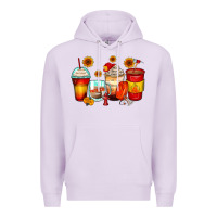 Lilac firefighter coffee cups Premium Hoodie - Zillion Design Studio