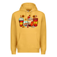 Mustard firefighter coffee cups Premium Hoodie - Zillion Design Studio