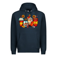 Navy firefighter coffee cups Premium Hoodie - Zillion Design Studio