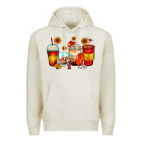 Oatmeal Heather firefighter coffee cups Premium Hoodie - Zillion Design Studio