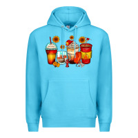 Ocean Blue firefighter coffee cups Premium Hoodie - Zillion Design Studio